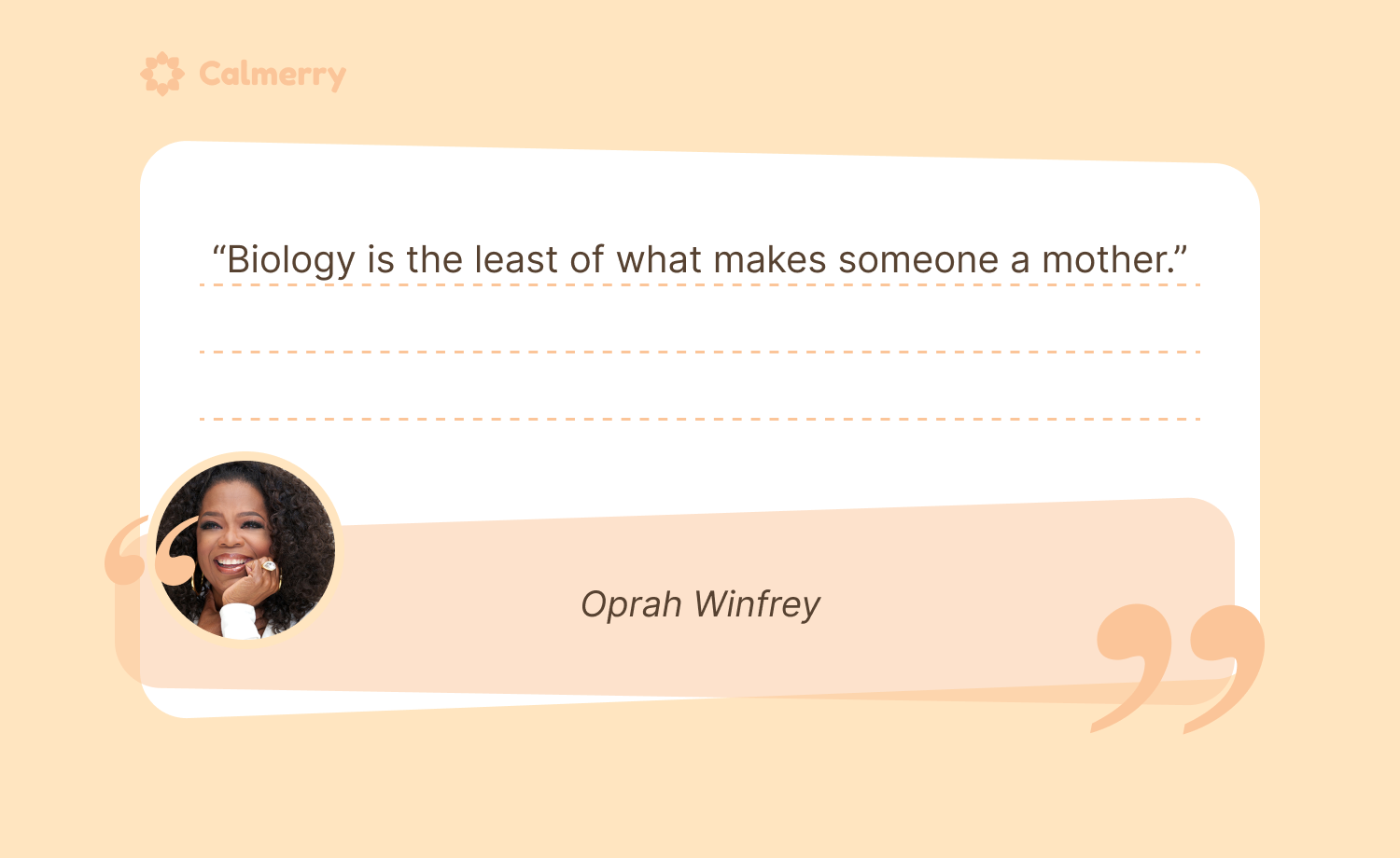 Biology is the least of what makes someone a mother